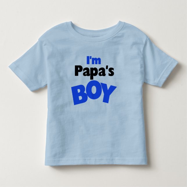Camiseta De Bebé Soy el chico de papá (Anverso)