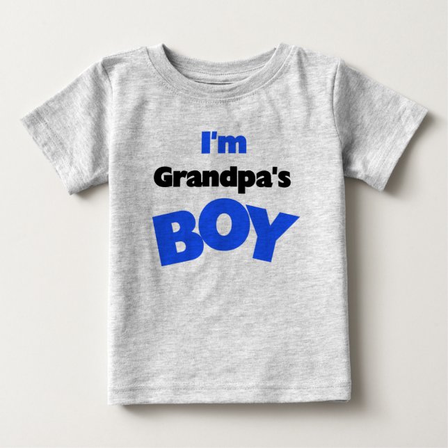 Camiseta De Bebé Soy el chico del abuelo (Anverso)