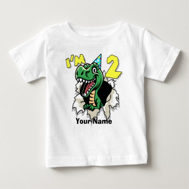 Camiseta De Bebé Soy el dinosaurio 2 (Anverso)