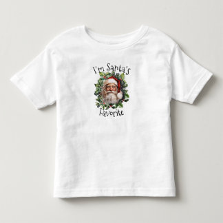 Camiseta De Bebé "Soy el favorito de Santa"