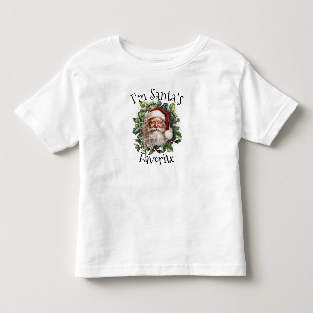 Camiseta De Bebé "Soy el favorito de Santa" (Anverso)