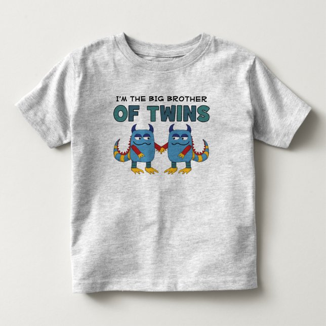 Camiseta De Bebé Soy el Gran Hermano de los Gemelos (Anverso)