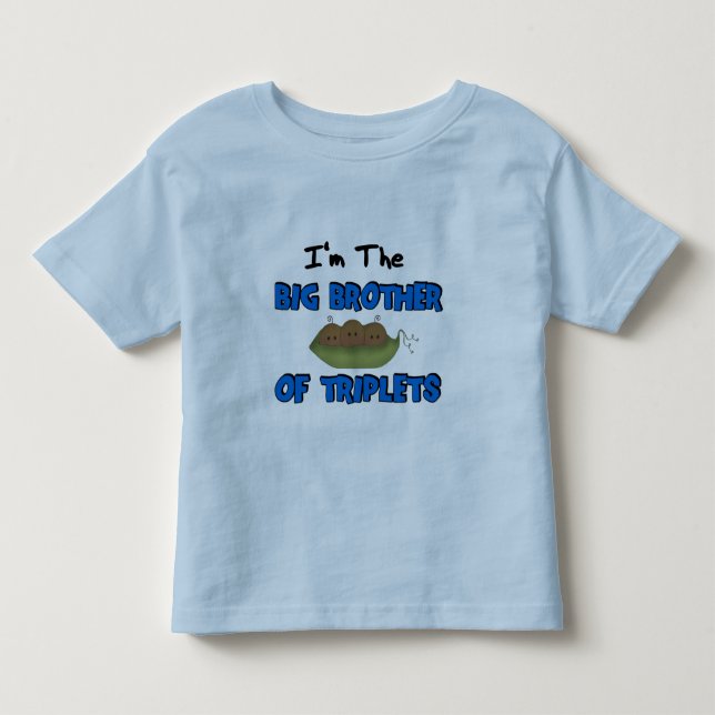 Camiseta De Bebé Soy el gran HERMANO de TRIPLETS (afroamericano) (Anverso)