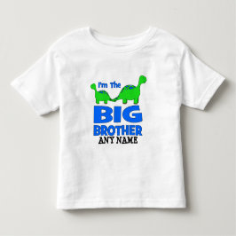 Camiseta De Bebé ¡Soy el Gran Hermano! Diseño de dinosaurios person