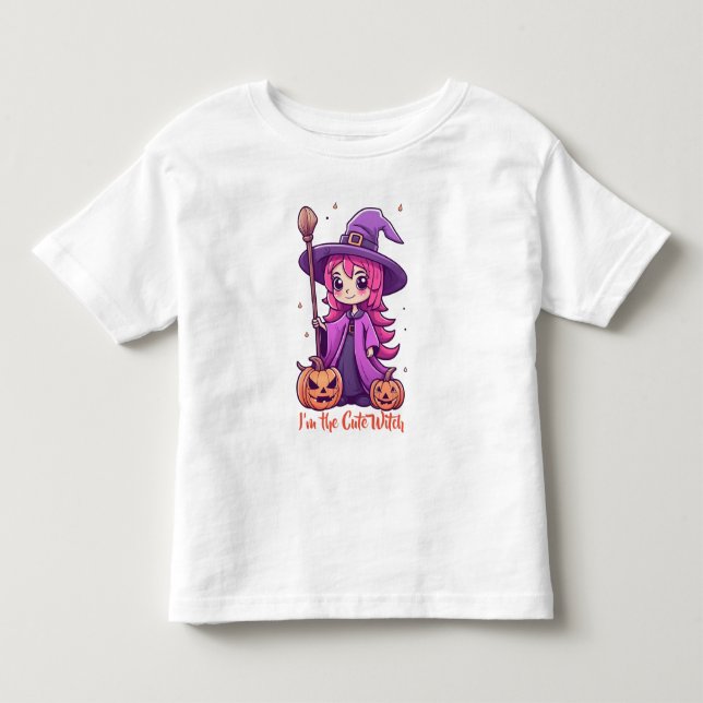 Camiseta De Bebé Soy el Halloween de la Bruja Rosa Mentirosa (Anverso)