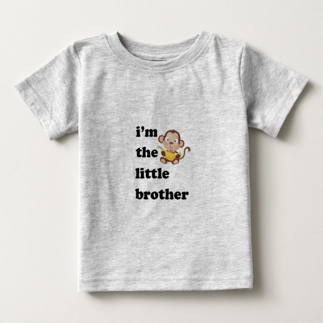 Camiseta De Bebé soy el hermano pequeño (Anverso)