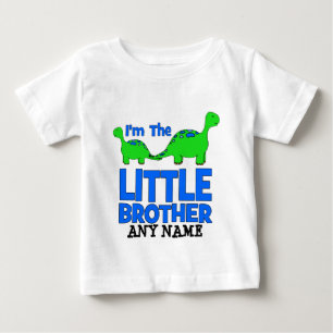 Camiseta De Bebé ¡Soy el HERMANO PEQUEÑO! Regalo de dinosaurio pers