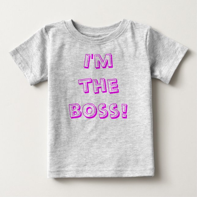 Camiseta De Bebé ¡Soy el jefe! (Anverso)