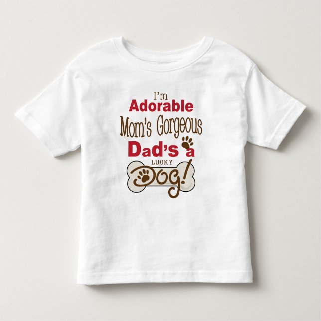 Camiseta De Bebé ¡Soy el papá magnífico de la mamá adorable soy un (Anverso)