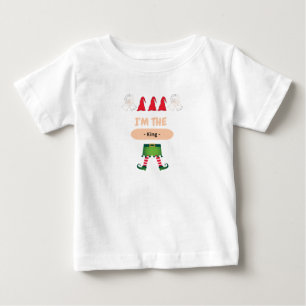Camiseta De Bebé Soy el rey Santa Gorra