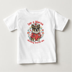 Camiseta De Bebé Soy enfermera, nada me asusta - enfermera de Bulld