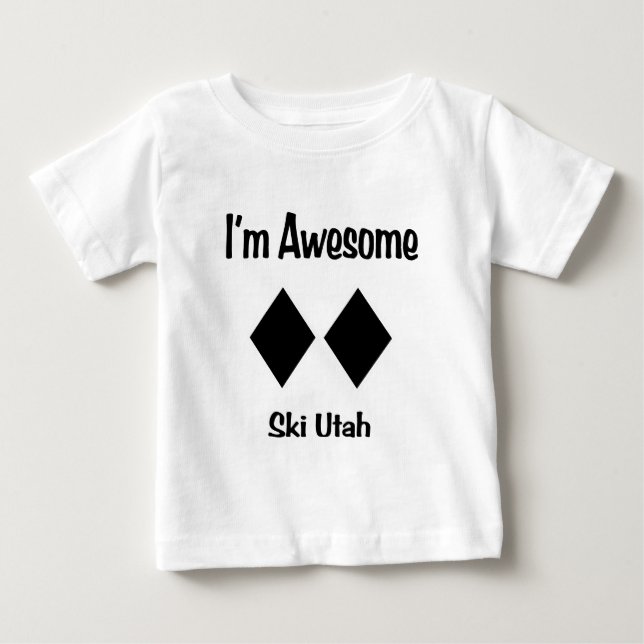 Camiseta De Bebé Soy esquí impresionante Utah (Anverso)