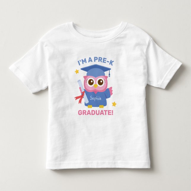 Camiseta De Bebé Soy graduado de pregrado, licenciado en leche rosa (Anverso)