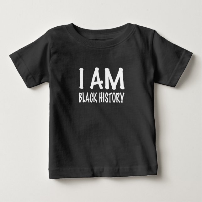 Camiseta De Bebé Soy historia negra (Anverso)