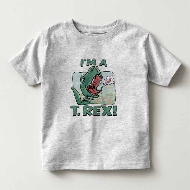 Camiseta De Bebé Soy ideas de un regalo de T. Rex Dinosaur (Anverso)