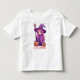 Camiseta De Bebé Soy la bruja linda Pink Girly Halloween