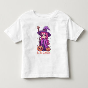Camiseta De Bebé Soy la bruja linda Pink Girly Halloween