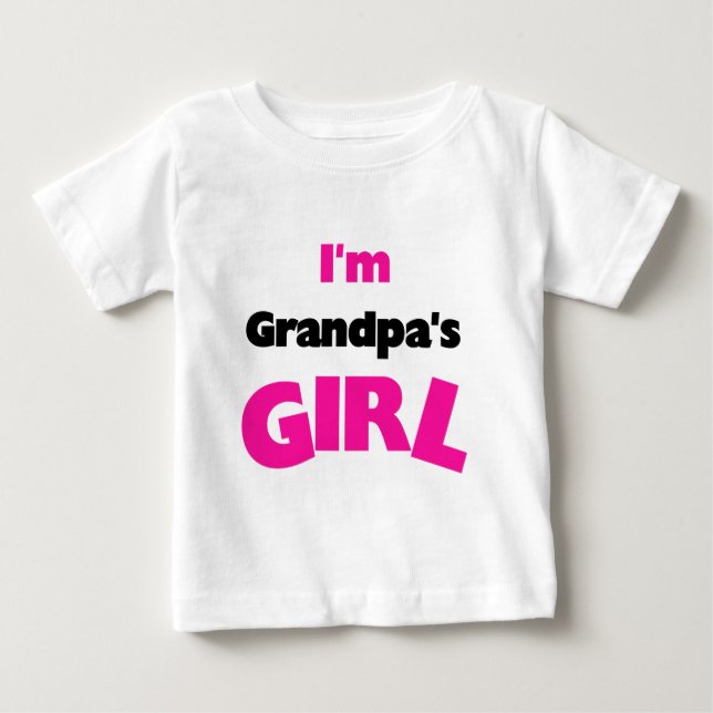 Camiseta De Bebé Soy la Chica de Abuelo (Anverso)