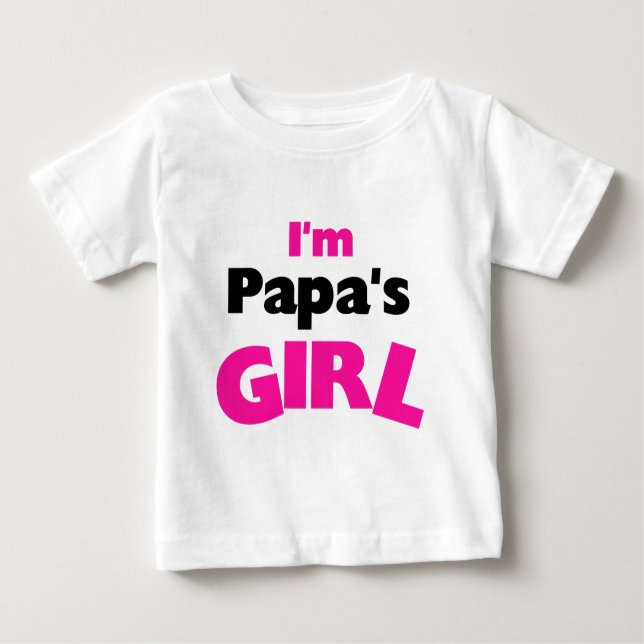 Camiseta De Bebé Soy la Chica de Papá (Anverso)