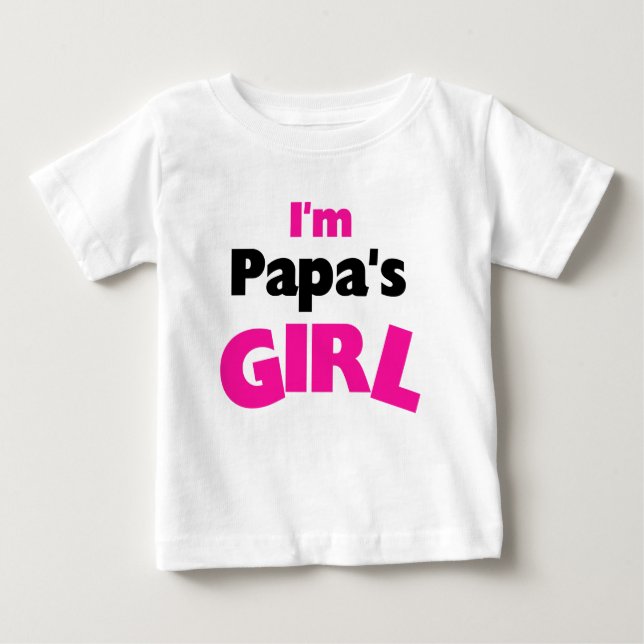Camiseta De Bebé Soy la chica de Papá (Anverso)