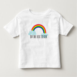 Camiseta De Bebé Soy la hermana grande que el arco iris Toddle la