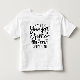 Camiseta De Bebé Soy la hermana más joven, cumpleaños, hermanita di