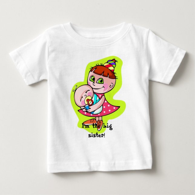 Camiseta De Bebé ¡Soy la hermana mayor! (Anverso)