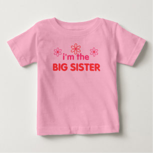 Camiseta De Bebé Soy la hermana mayor