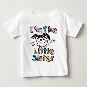 Camiseta De Bebé Soy la hermana menor