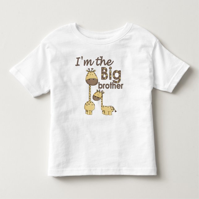 Camiseta De Bebé Soy la jirafa del hermano mayor (Anverso)