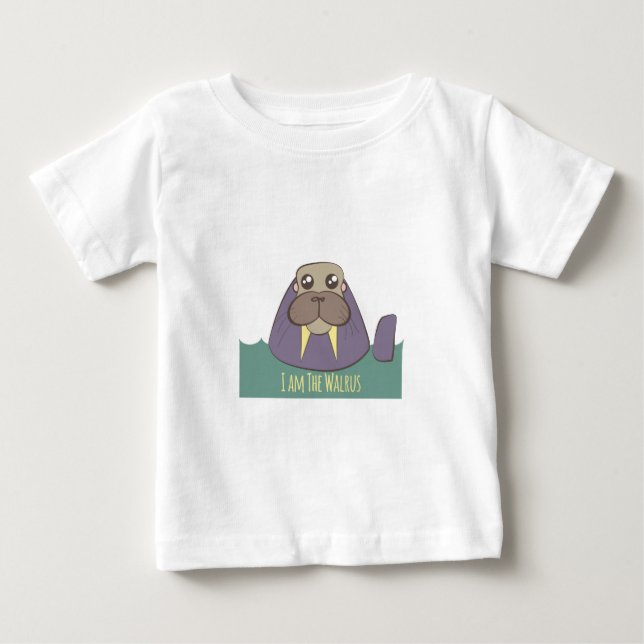 Camiseta De Bebé Soy la morsa (Anverso)