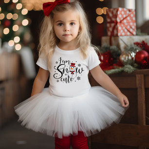 Camiseta De Bebé Soy la nieve dulce y encantadora festividad de nie