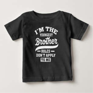 Camiseta De Bebé Soy la regla de Hermanos más joven que no me aplic