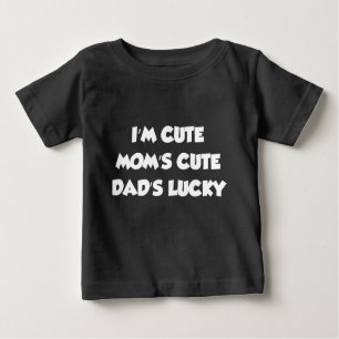Camiseta De Bebé Soy la suerte de un papá dulce de mamá