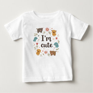 Camiseta De Bebé soy lindo