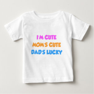 Camiseta De Bebé Soy Lindo La Mamá de Papá Lindo Tiene Suerte