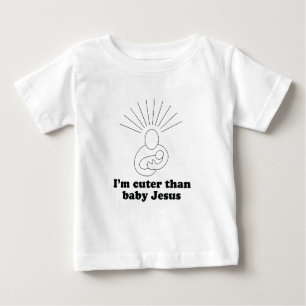 Camiseta De Bebé Soy más amable que la camiseta del bebé Jesús
