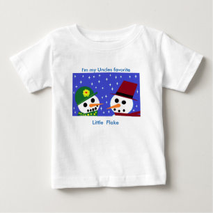 CAMISETA DE BEBÉ SOY MI TÍO FAVORITO PEQUEÑO BEBÉ DE FLAKE TEE