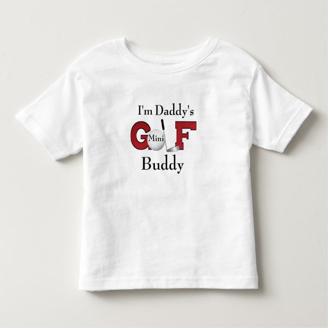 Camiseta De Bebé Soy mini compinche del golf del papá (Anverso)