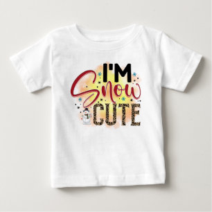 Camiseta De Bebé Soy Navidades de Snow Cute