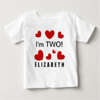 Soy nombre de encargo de dos corazones rojos