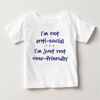 Camiseta De Bebé Soy notanti-social, yo soy apenas