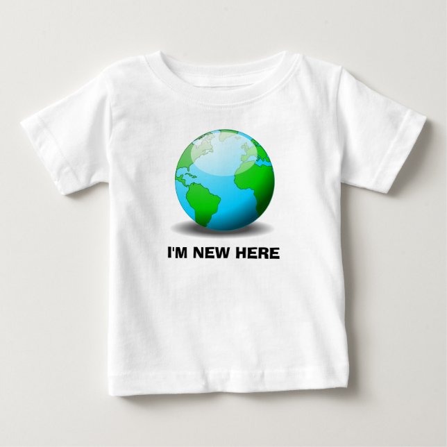 Camiseta De Bebé Soy nuevo aquí (Anverso)