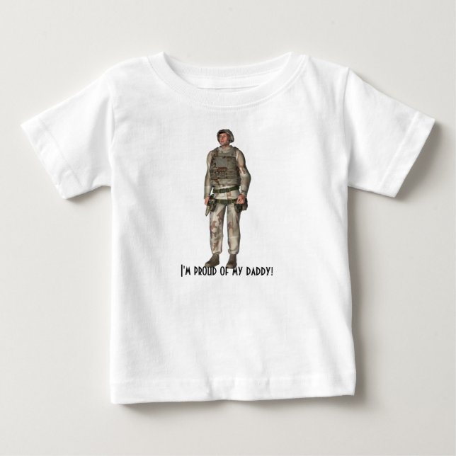 Camiseta De Bebé ¡"Soy orgulloso de mi papá! (Anverso)