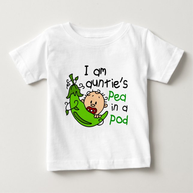 Camiseta De Bebé Soy Pea In A Pod de tía (Anverso)