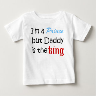 Camiseta De Bebé Soy príncipe pero el papá es rey