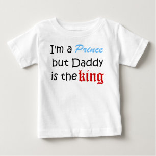 Camiseta De Bebé Soy príncipe pero papá es rey