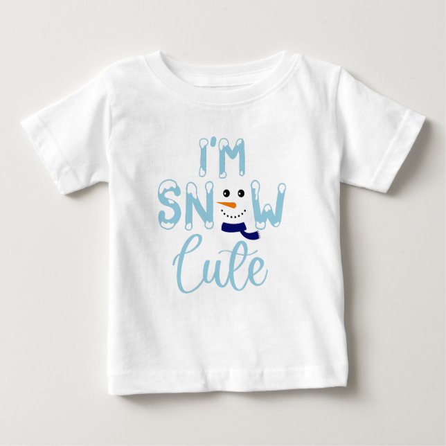 Camiseta De Bebé Soy Snow Cute (Anverso)