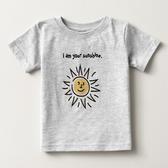 Camiseta De Bebé Soy su sol (Anverso)