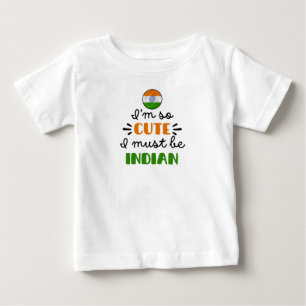 Camiseta De Bebé Soy tan linda que debo ser india